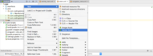 Android studio vector asset
