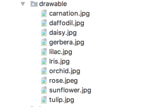 Android Studio drawable folder