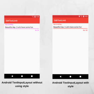 Android TextInputLayout style