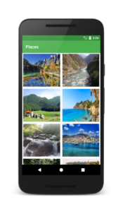 Android gridlayout example