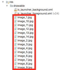 Android studio drawable folder