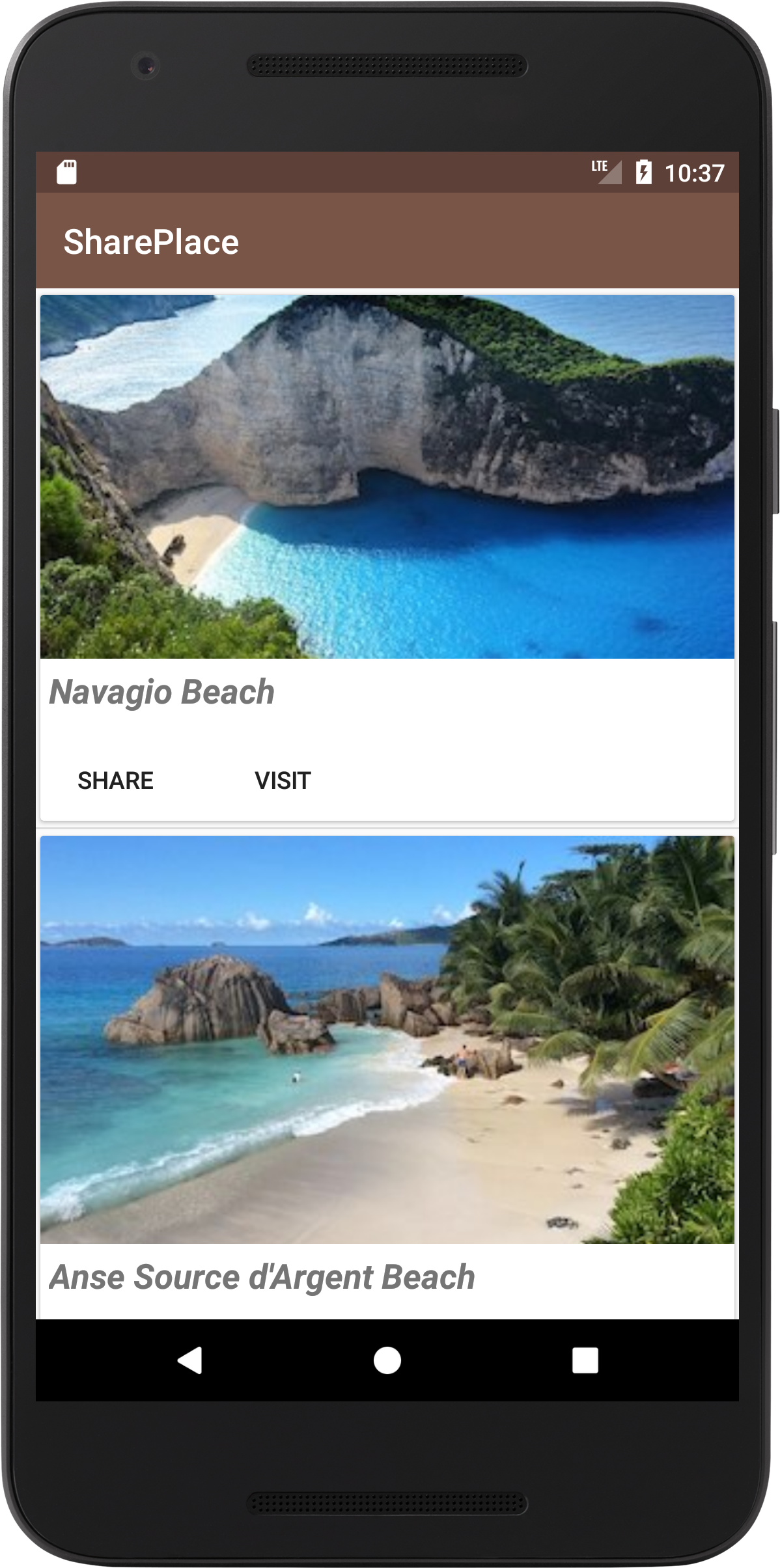 Android Share Intent With Recyclerview