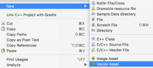 Vector asset in Android Studio