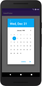 android datepicker tutorial