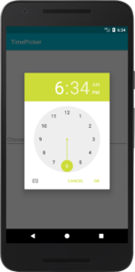 android timepicker example