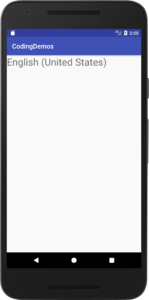 android locale language name