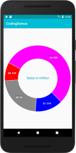 how to create pie chart in android studio