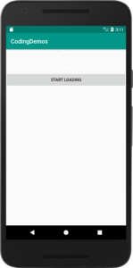 Android loading spinner