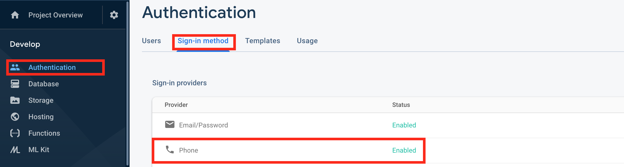 firebase phone number auth