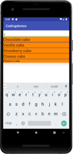 Android autocompletetextview custom adapter