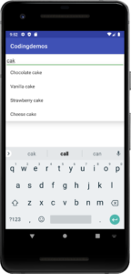 Android autofill example