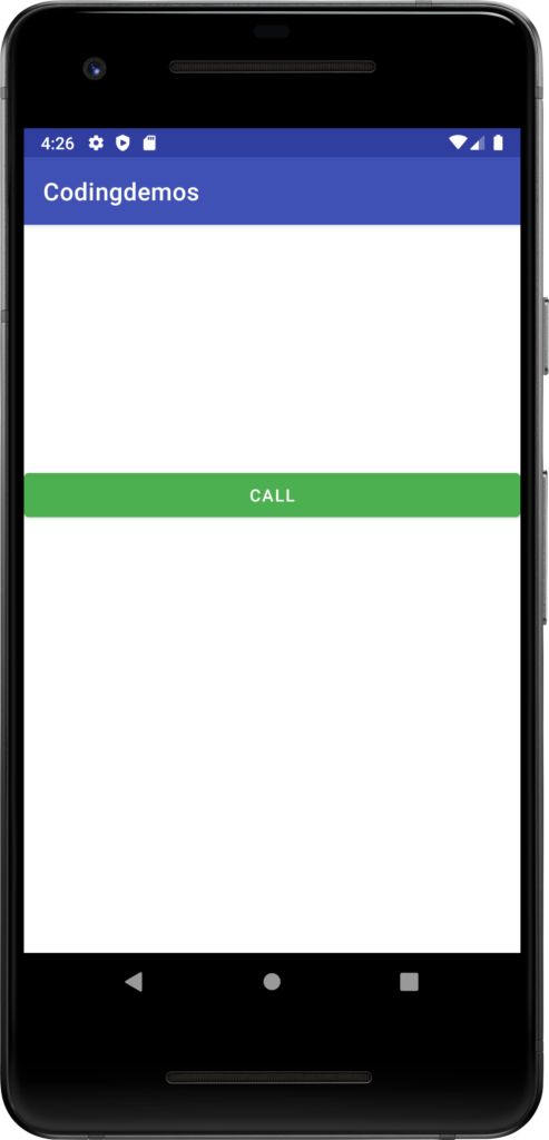 call button android studio